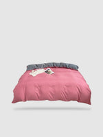 housse de couette tibétaine 140x200 - Rose/gris