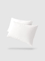 housse de coussin 100% coton 65x65 2 pièces - Blanc
