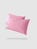 housse de coussin 100% coton 65x65 2 pièces - Rose