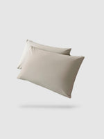 housse de coussin 100% coton 50x70 2 pièces - Gris clair