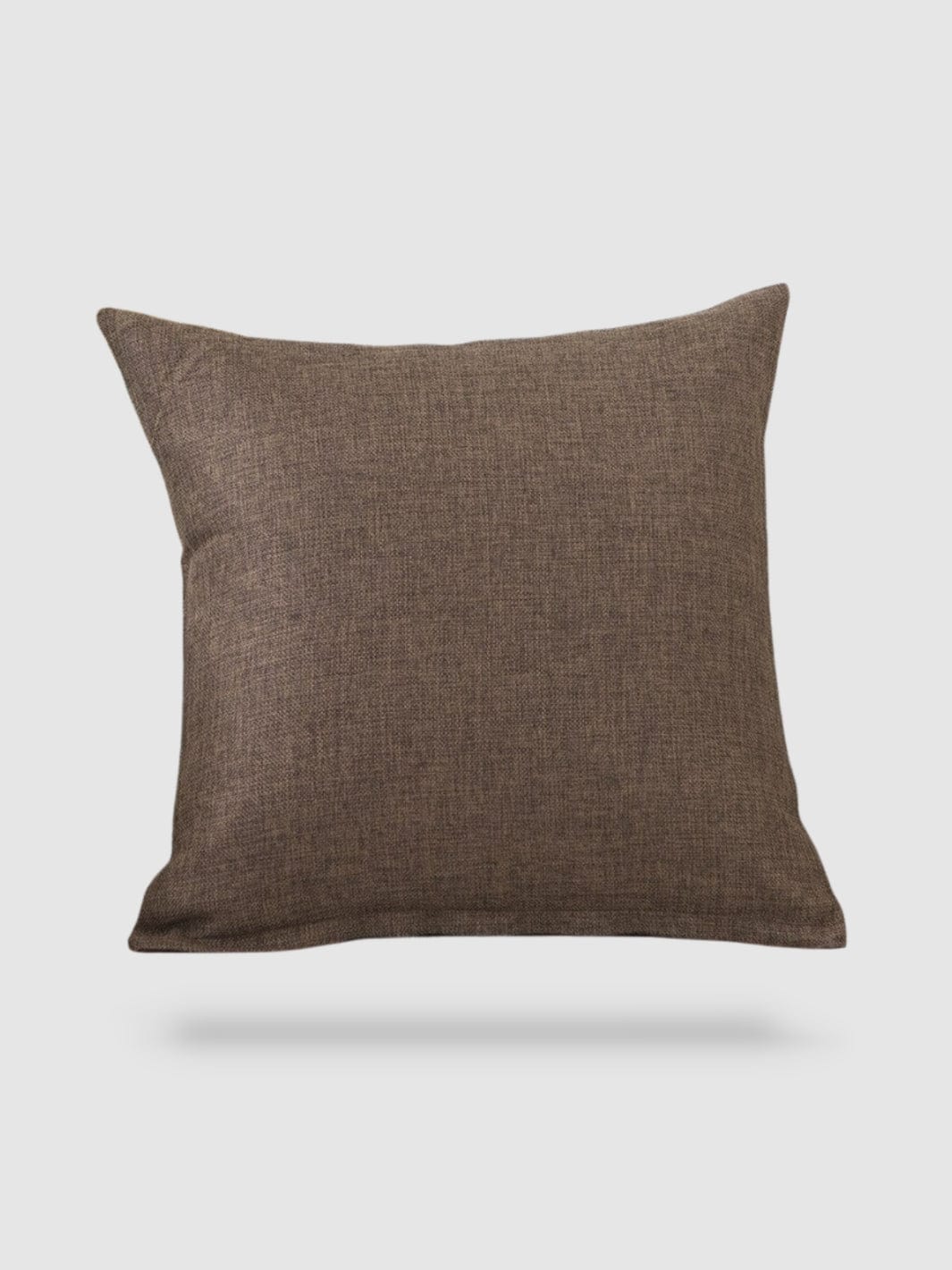 housse de coussin en Coton de lin 45x45 - Marron