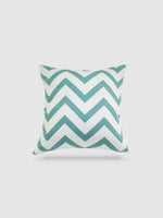 housse de coussin coton 45x45 - Turquoise