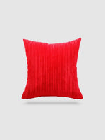 housse de coussin en Velours côtelé 50x30 - Rouge