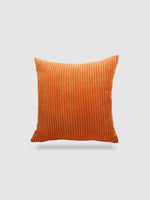 housse de coussin en velours côtelé 50x50 - Rouille