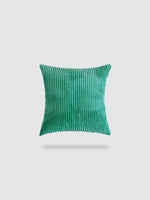 housse de coussin en velours côtelé 50x50 - Vert