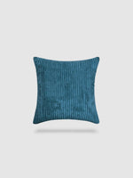 housse de coussin en Velours côtelé 50x70 - Bleu jean