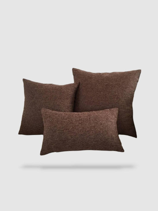 housse de coussin décoratif 40x40 - Marron