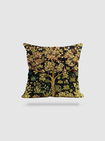 housse de coussin en lin à fleurs 45x45 - motif 1