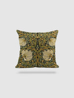 housse de coussin en lin à fleurs 45x45 - motif 4
