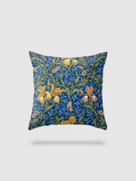 housse de coussin en lin à fleurs 45x45 - motif 8