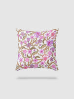 housse de coussin en lin à fleurs 60x60 - motif 13