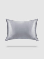 housse de coussin soie de murier 40x60 - Gris argent