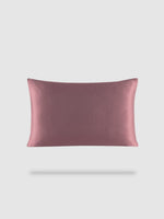 housse de coussin soie de murier 40x60 - Marron