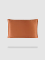 housse de coussin soie de murier 40x60 - Orange