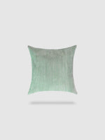 housse de coussin en Velours côtelé 70x70 - Vert pastel