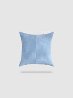 housse de coussin en velours côtelé 40x40 - Bleu clair