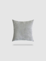 housse de coussin en velours côtelé 40x40 - Gris