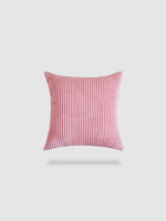 housse de coussin en velours côtelé 40x40 - Rose bonbon