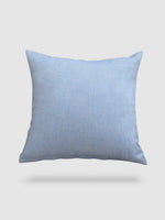 housse de coussin en Coton de lin 50x50 - Bleu clair