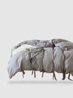 parure de lit en microfibre 220x220 - Gris