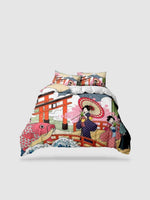 Parure de lit motif japonais 200x230 - Motif 12