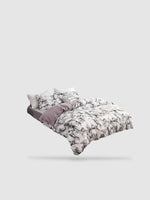 parure de lit marbre 135x200 - Blanc