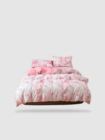 parure de lit marbre 135x200 - Rose