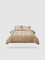 parure de lit à volants 260x220 - Vert