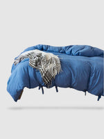 parure de lit en microfibre 160x220 - Bleu
