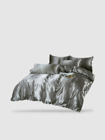 Parure de lit en soie 150x200 - Gris
