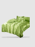 Parure de lit en soie 150x200 - Vert pomme