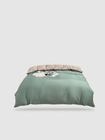 housse de couette tibétaine 180x220 - Vert pastel/beige