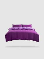 parure de lit uni 220x240 - Violet